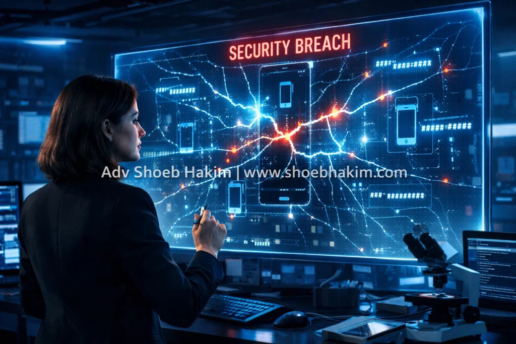 Photo-realistic landscape of Vakilverse analyzing mobile signaling vulnerabilities and USSD call forwarding scams.
